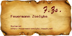 Feuermann Zselyke névjegykártya